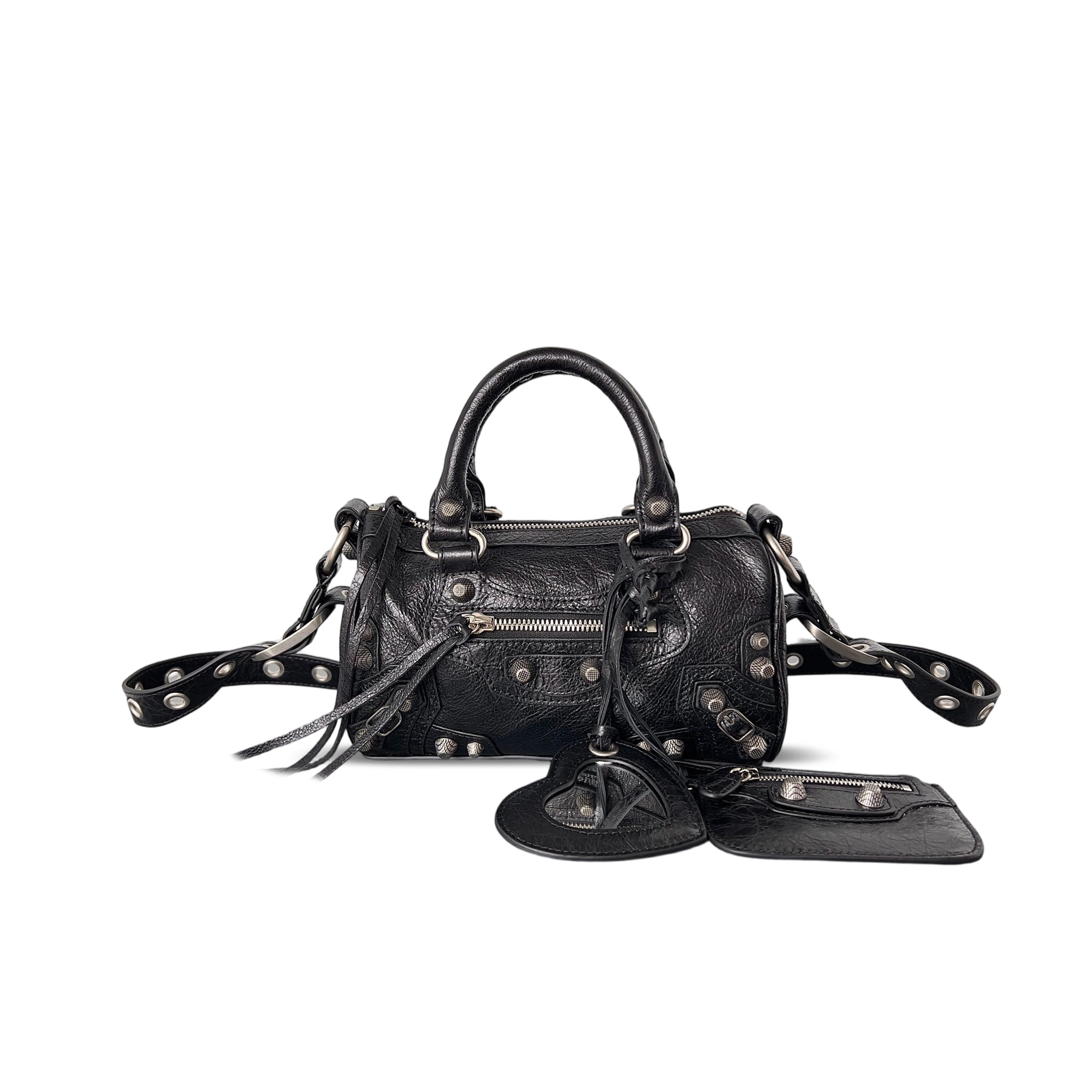 BALENCIAGA LE CAGOLE MINI DUFFLE BAG (19.8*14*11.9cm)